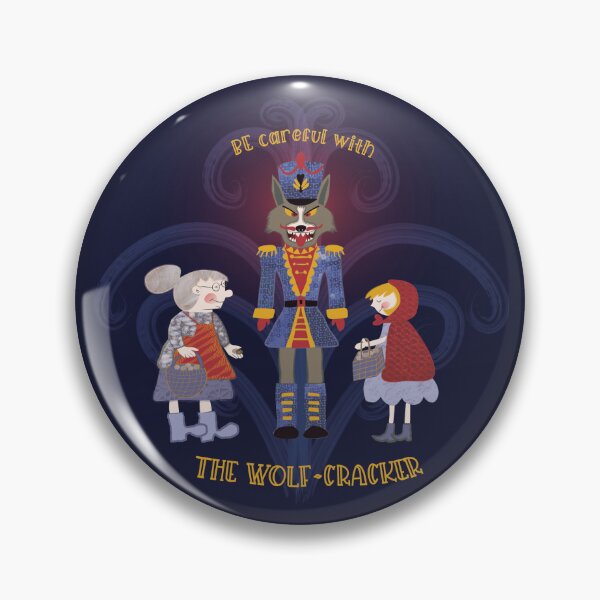 Item preview, THE WOLF-CRACKER, A CHRISTMAS STORY, navy blue designed and sold by WONDERPRINTVALLEY.