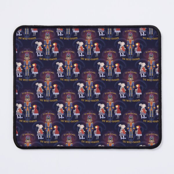 Item preview, THE WOLF-CRACKER, A CHRISTMAS STORY, navy blue designed and sold by WONDERPRINTVALLEY.