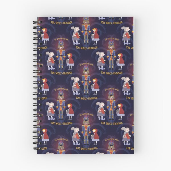Item preview, THE WOLF-CRACKER, A CHRISTMAS STORY, navy blue designed and sold by WONDERPRINTVALLEY.
