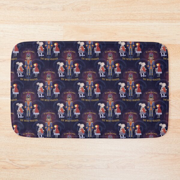 Item preview, THE WOLF-CRACKER, A CHRISTMAS STORY, navy blue designed and sold by WONDERPRINTVALLEY.