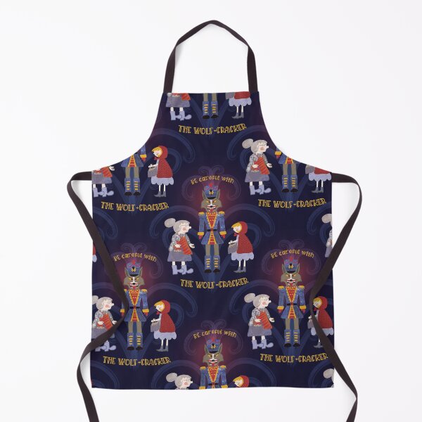 Item preview, THE WOLF-CRACKER, A CHRISTMAS STORY, navy blue designed and sold by WONDERPRINTVALLEY.