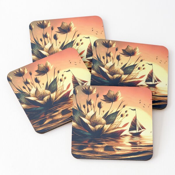 Item preview, Flower and Boat, Ai Generated Art  designed and sold by ACC .