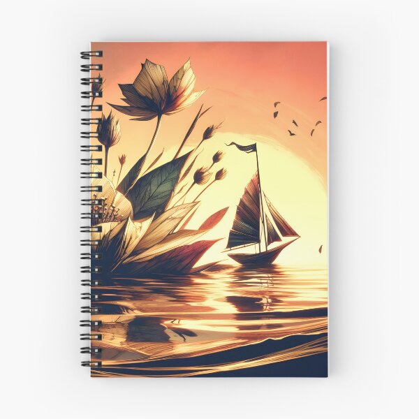Item preview, Flower and Boat, Ai Generated Art  designed and sold by ACC .