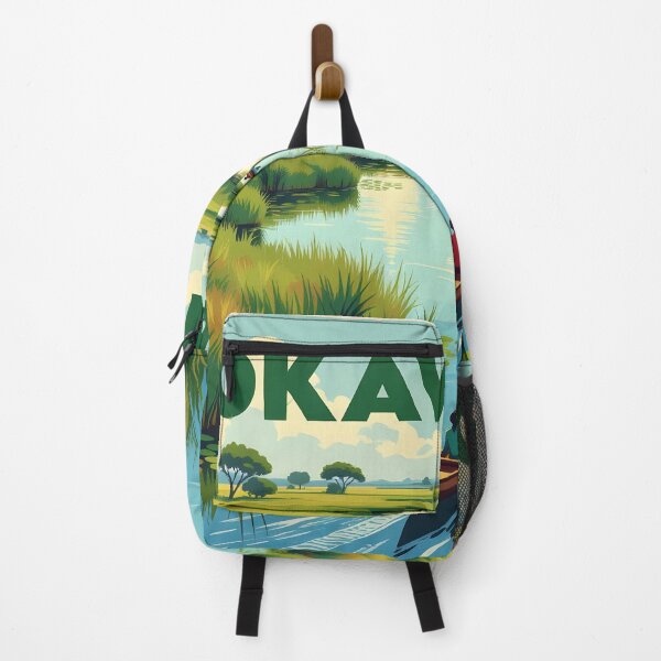 Item preview, Okavango Delta, Botswana: Vintage-Style Painterly Travel Poster designed and sold by LSVart.