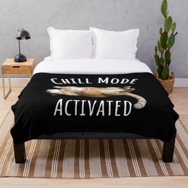 Item preview,  Chill Mode Activated - Relaxing Cat Design designed and sold by RethaDaniel.
