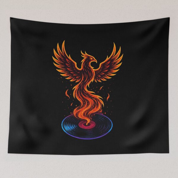 Item preview, Phoenix Rising From Vinyl Fire designed and sold by Svenniibee.