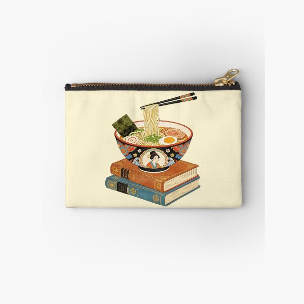 Item preview, Vintage Ukiyo-e Ramen Bowl on Stacked Books | Traditional Japanese Art Aesthetic designed and sold by Cherrydora.