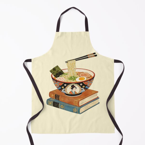 Item preview, Vintage Ukiyo-e Ramen Bowl on Stacked Books | Traditional Japanese Art Aesthetic designed and sold by Cherrydora.