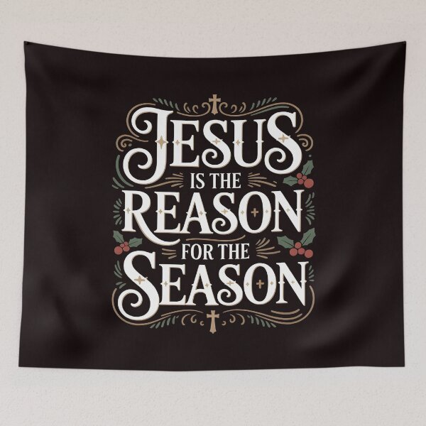 Item preview, Christmas Tree The Season The Reason – Jesus Cross Christmas Theme designed and sold by Redgiant87x.