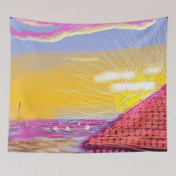 Item preview, David Hockney abstract, David Hockney art, David Hockney artist, David Hockney artwork, David Hockney beach, David Hockney blue, David Hockney brushstrokes, David Hockney canvas designed and sold by EmmieHart.