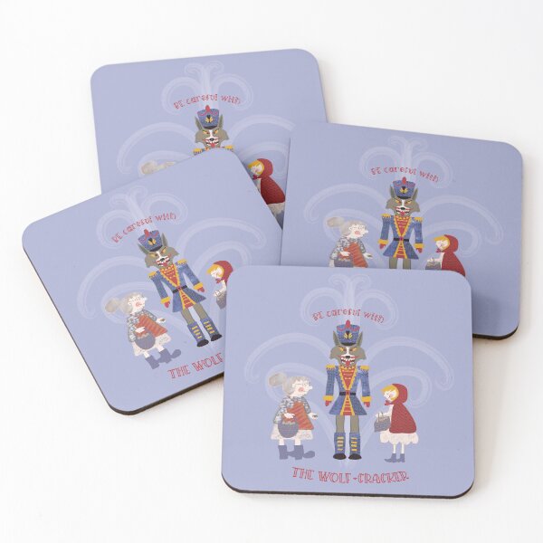 Item preview, THE WOLF-CRACKER, A CHRISTMAS STORY with Little Red Riding Hood and Grandma, light blue designed and sold by WONDERPRINTVALLEY.