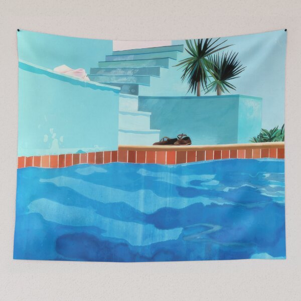 Item preview, David Hockney abstract, David Hockney art, David Hockney artist, David Hockney artwork, David Hockney beach, David Hockney blue, David Hockney brushstrokes, David Hockney canvas designed and sold by EmmieHart.