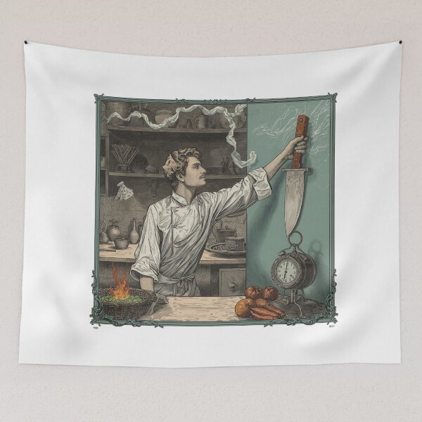 Item preview,  chef take knife – Distracted by Knives designed and sold by w66aboo.