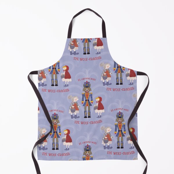 Item preview, THE WOLF-CRACKER, A CHRISTMAS STORY with Little Red Riding Hood and Grandma, light blue designed and sold by WONDERPRINTVALLEY.