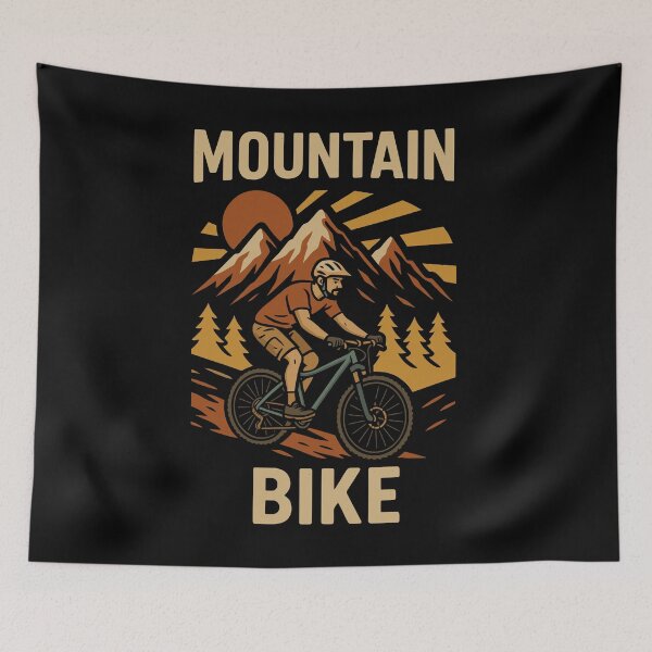 Item preview, Mountain mountain bike retro shirt bicycle outdoor designed and sold by Svenniibee.