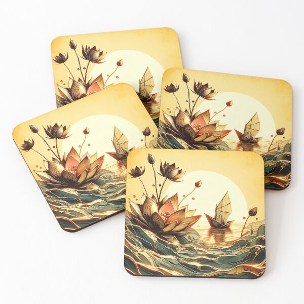 Item preview, Flower and Boat, Ai Generated Art  designed and sold by ACC .