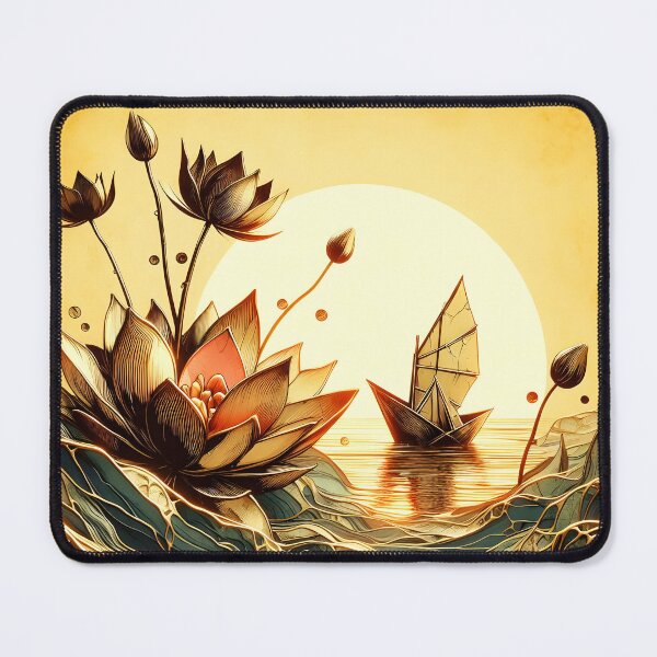 Item preview, Flower and Boat, Ai Generated Art designed and sold by ACC .