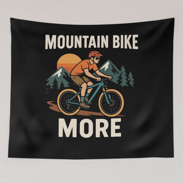 Item preview, Mountain mountain bike retro shirt bicycle outdoor designed and sold by Svenniibee.