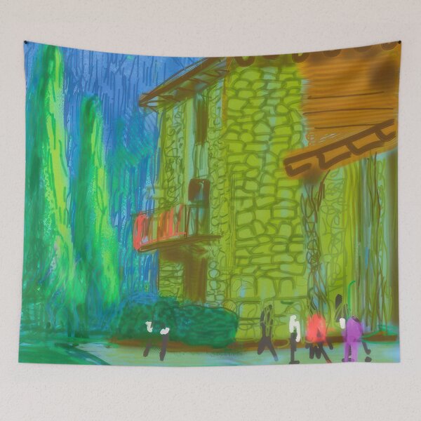 Item preview, David Hockney abstract, David Hockney art, David Hockney artist, David Hockney artwork, David Hockney beach, David Hockney blue, David Hockney brushstrokes, David Hockney canvas designed and sold by EmmieHart.