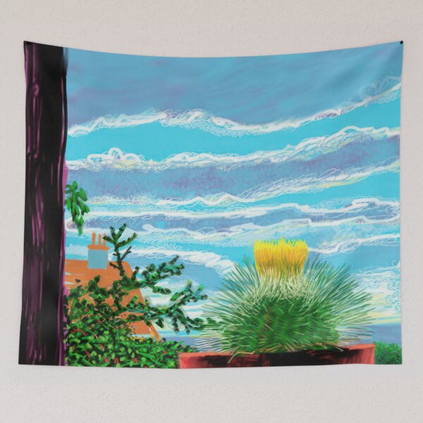 Item preview, David Hockney abstract, David Hockney art, David Hockney artist, David Hockney artwork, David Hockney beach, David Hockney blue, David Hockney brushstrokes, David Hockney canvas designed and sold by EmmieHart.