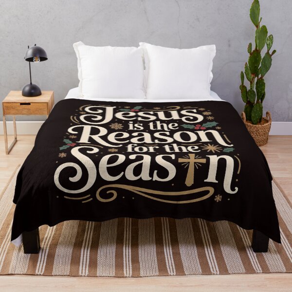Item preview, Christmas Tree The Season The Reason – Christian Family Xmas Art designed and sold by Redgiant87x.