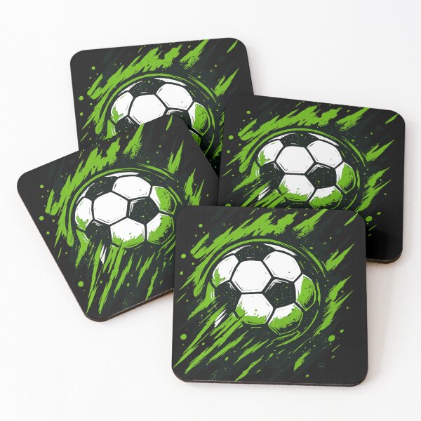 Item preview, Soccer Ball Splash Neon Green Energy designed and sold by Svenniibee.
