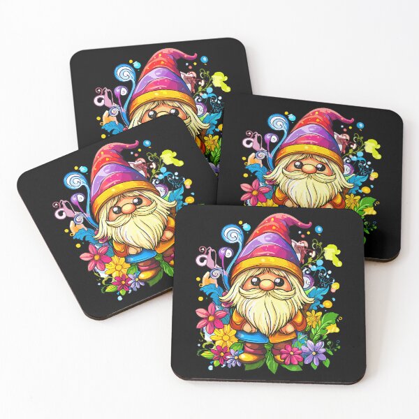 Item preview, Vibrant Whimsical Gnome Surrounded By Flowers designed and sold by DianaEsther1.