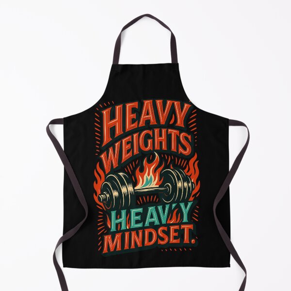 Item preview, Heavy Weights Heavy Mindset – Gym Motivation Design designed and sold by Born To Be Fit.