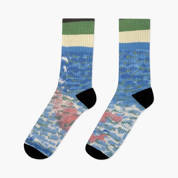 Item preview, David Hockney abstract, David Hockney art, David Hockney artist, David Hockney artwork, David Hockney beach, David Hockney blue, David Hockney brushstrokes, David Hockney canvas designed and sold by EmmieHart.