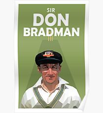Sir Don Bradman Poster