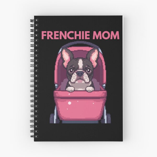 Item preview, Frenchie Mom - Cute French Bulldog in Stroller Pixel Art Gift designed and sold by JonyDG.