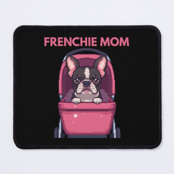 Item preview, Frenchie Mom - Cute French Bulldog in Stroller Pixel Art Gift designed and sold by JonyDG.