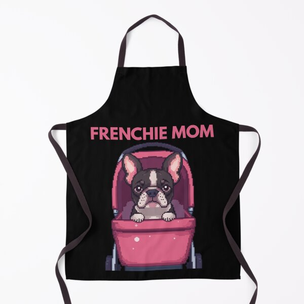 Item preview, Frenchie Mom - Cute French Bulldog in Stroller Pixel Art Gift designed and sold by JonyDG.