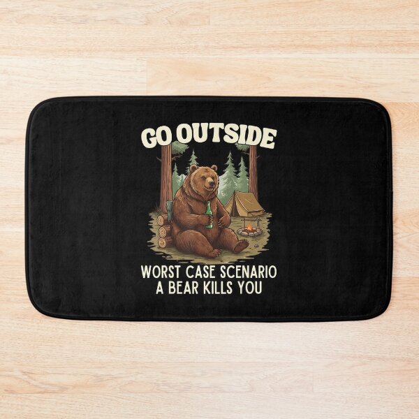 Item preview, Go Outside Worst Case Scenario A Bear Kills You Vintage Camp designed and sold by DianaEsther1.