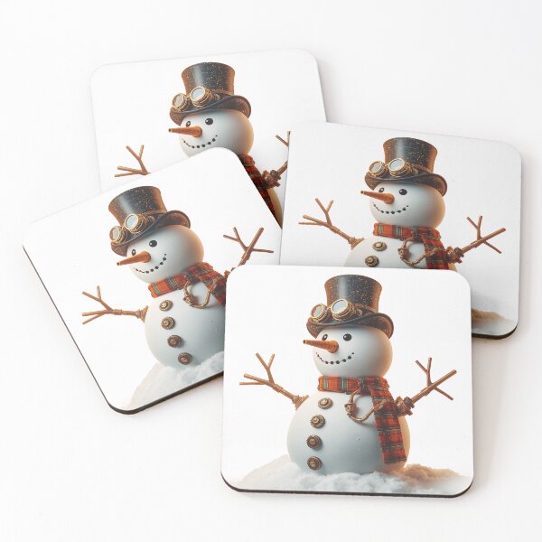 Item preview, Steampunk Snowman with Top Hat and Goggles designed and sold by Super-tshirtco.