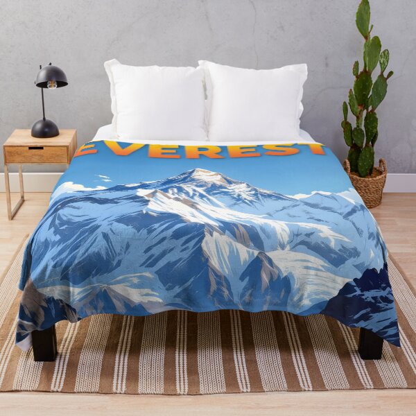 Item preview, Mount Everest, Himalayas, Nepal: Vintage-Style Painterly Travel Poster designed and sold by LSVart.