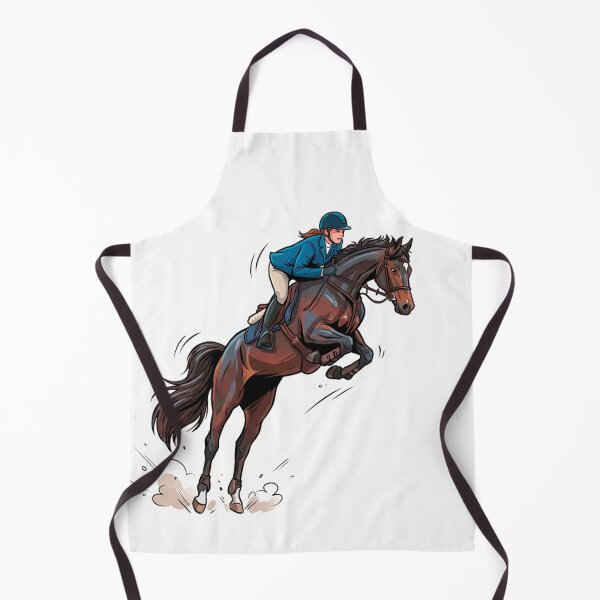 Item preview, Leap of Grace – Equestrian Power in Motion. Cartoon Art. designed and sold by David Patterson.