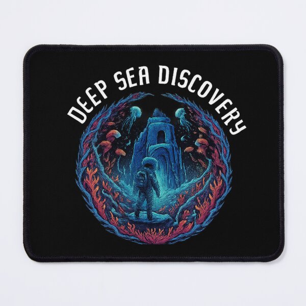 Item preview, Deep Sea Discovery – Diver & Coral Fantasy Hoodie designed and sold by Dogandesighn.
