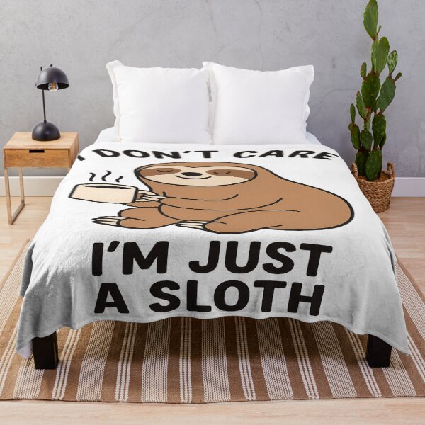 Item preview, Funny Sloth Coffee Quote – I Don’t Care I’m Just a Sloth – Cute Lazy Animal Design designed and sold by FernandsOficial.