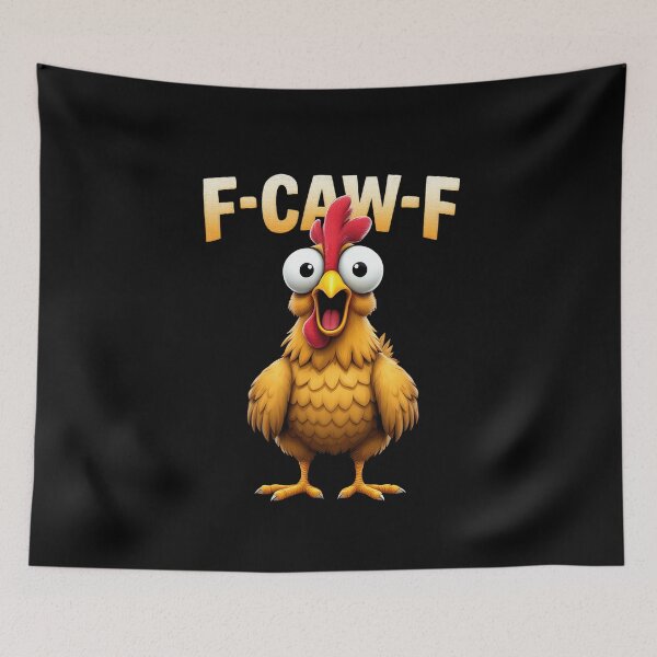 Item preview, F CAW F Funny Chicken Rooster Humor designed and sold by Svenniibee.