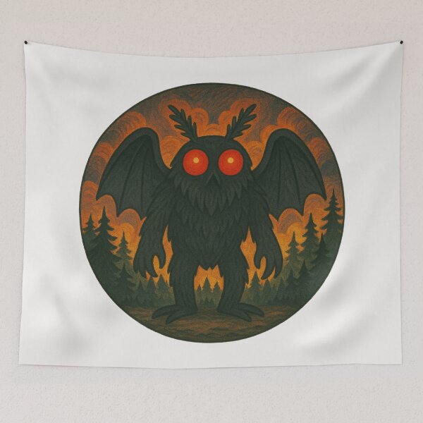Item preview, Cryptid Mothman Art designed and sold by Planetporridge.