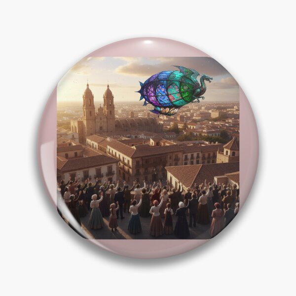 Item preview, Historic Art Nouveau  Panorama Spain Las Palmas de Gran Canaria 1900s Airship  designed and sold by AppliedAtelier.
