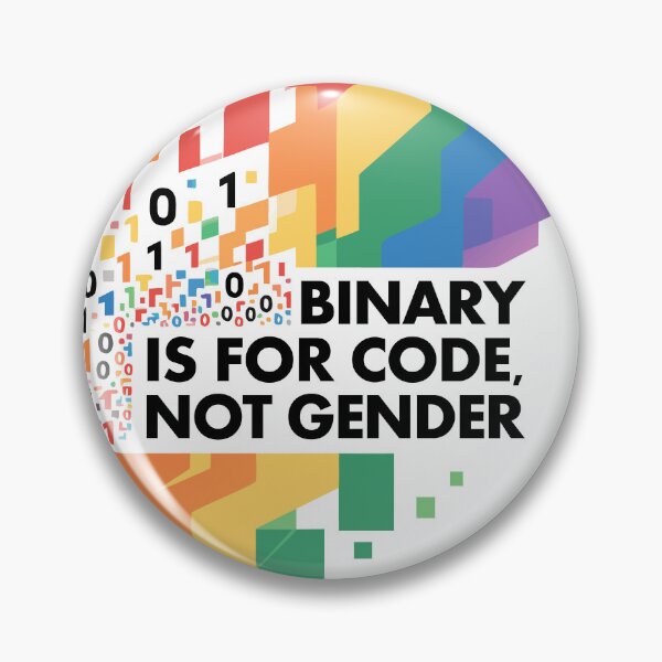 Item preview, Binary is for code, not gender. designed and sold by ArtEmotionsImages.