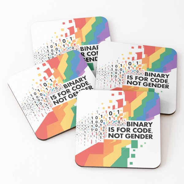 Item preview, Binary is for code, not gender. designed and sold by ArtEmotionsImages.