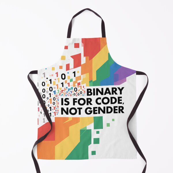 Item preview, Binary is for code, not gender. designed and sold by ArtEmotionsImages.