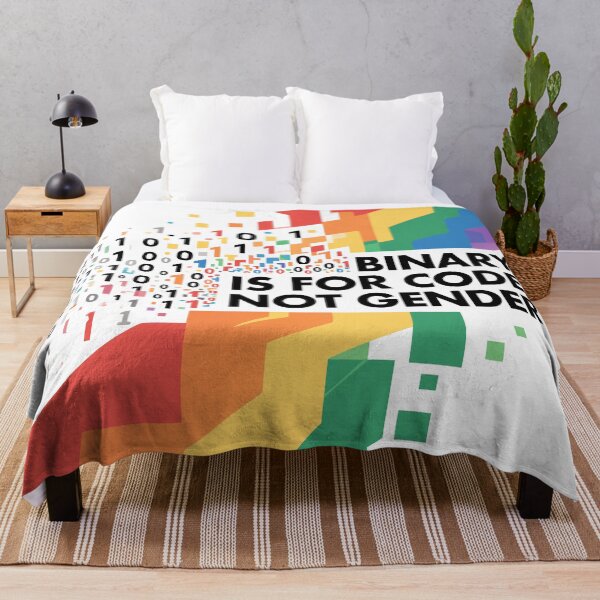 Item preview, Binary is for code, not gender. designed and sold by ArtEmotionsImages.