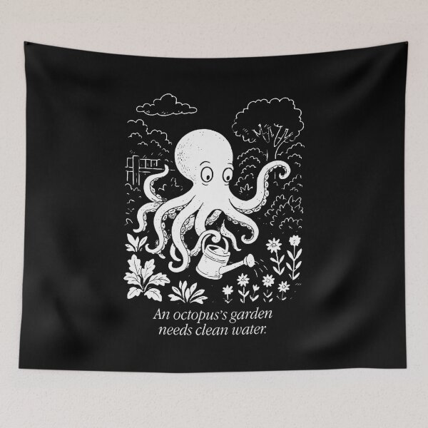 Item preview, An Octopus's Garden Needs Clean Water designed and sold by DianaEsther1.
