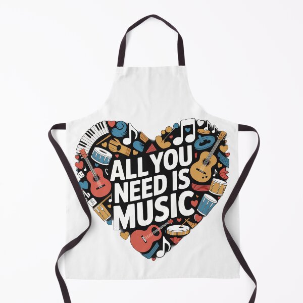 Item preview, Heart-shaped musical design with instruments designed and sold by worldshopcolor.