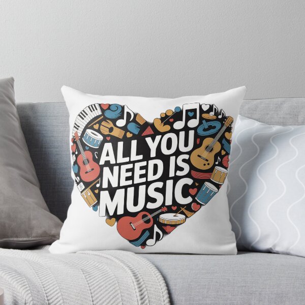 Item preview, Heart-shaped musical design with instruments designed and sold by worldshopcolor.