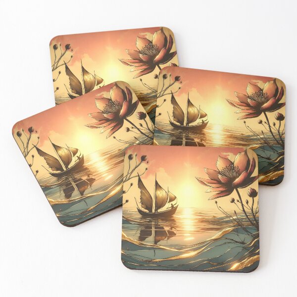 Item preview, Flower and Boat, Ai Generated Art  designed and sold by ACC .